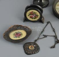 Vintage 5 részes asztaldísz szett, m: 22 cm alatt