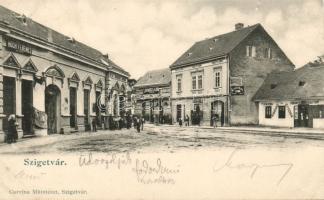 Szigetvár szállodával, Hoch Ferenc, Ifj. Singer Ármin és Schwarz Lajos üzletével