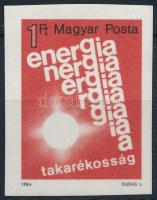 1984 Energiatakarékosság vágott bélyeg