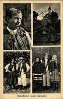 1941 Faluszlatina, Aknaszlatina, Selo Slatina, Slatinské Doly, Solotvyno, Szolotvino; Román népviselet / Romanian folk costumes (EK)
