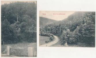 Kassa, Kosice - 5 db RÉGI város képeslap: színház, villamos, Bélai út / 5 pre-1945 town postcards