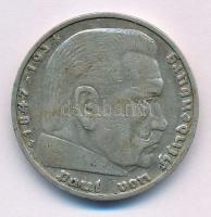 Német Harmadik Birodalom 1936J 5M Ag "Hindenburg" T:XF,VF patina
German Third Reich 1936J...
