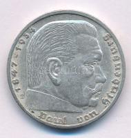 Német Harmadik Birodalom 1936E 5M Ag "Paul von Hindenburg" T:XF patina
German Third Reich...