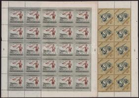 1954 Repülőnap sor teljes ívekben (8 db) (rozsdafoltok / stain)