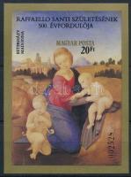 1983 Festmények XIX. - Raffaello vágott blokk (4.500)