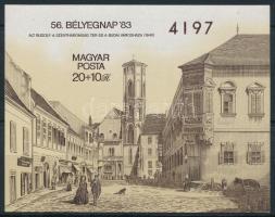 1983 Bélyegnap vágott blokk (4.000) (kis gumihiba / small gum disturbance)