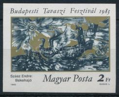 1983 Budapesti Tavaszi Fesztivál vágott bélyeg