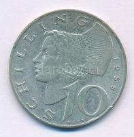 Ausztria 1958. 10Sch Ag T:VF, patina Austria 1958. 10 Schilling Ag C:VF, patina Krause KM#2882