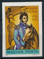 1983 Simón Bolivar vágott bélyeg