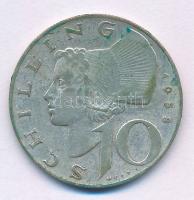 Ausztria 1958. 10Sch Ag T:VF, patina Austria 1958. 10 Schilling Ag C:VF, patina Krause KM#2882