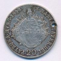 1844B 20kr Ag "V. Ferdinánd" T:VF ly., fülnyom Huszár: 2081., Unger III.: 1419.