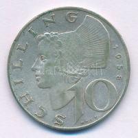 Ausztria 1958. 10Sch Ag T:VF patina Austria 1958. 10 Schilling Ag C:VF patina Krause KM#2882