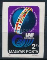 1983 Asztronautikai kongresszus vágott bélyeg