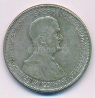 1930. 5P Ag "Horthy jobbra" T:F patina Adamo P8