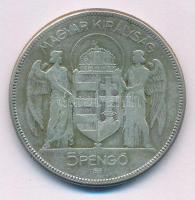 1930. 5P Ag "Horthy jobbra" T:F patina
Adamo P8