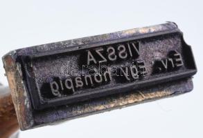 3 db fanyelű pecsétnyomó (Zagyvapálfalva, VISSZA, B), h: 7-10 cm