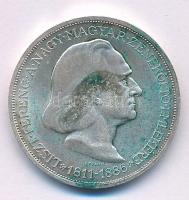 1936. 2P Ag "Liszt" T:AU,XF patina
Adamo P7.3