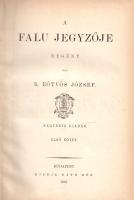 Eötvös József: 12 kötet Eötvös József összes munkáinak első, Ráth Mór-féle díszkiadásából.
A falu j...