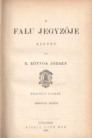 Eötvös József: 12 kötet Eötvös József összes munkáinak első, Ráth Mór-féle díszkiadásából.
A falu j...