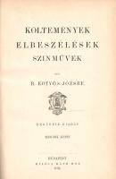 Eötvös József: 12 kötet Eötvös József összes munkáinak első, Ráth Mór-féle díszkiadásából.
A falu j...