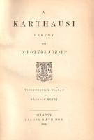 Eötvös József: 12 kötet Eötvös József összes munkáinak első, Ráth Mór-féle díszkiadásából.
A falu j...