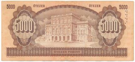 1992. 5000Ft "J 56771333" T:F erős papír
Adamo F50