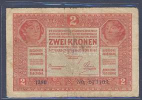 1917. 2K horvát felülnyomással T:III