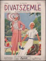 1934 Divatszemle, az előkelő ízlés lapja III. évf. 23. szám, 1934. július, fekete-fehér és színes képekkel, szabásminta-melléklettel, 28 p. + 1935 Szeresd otthonodat! Az otthon és berendezkedés művészetének ábécéje, Athenaeum füzetek 11-12. sz., kissé sérült borítóval, 24 p.