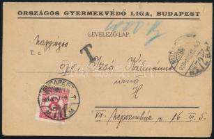 1926 Az Országos Gyermekvédő Liga tájékoztatója szülő részére gyermeke külföldi (jelen esetben belga) üdültetésére történő kiválasztásáról és a szükséges tudnivalókról, postán elküldött kihajtható nyomtatvány, szép állapotban
