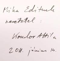 Kondor Attila. A művész, Kondor Attila (1974-) grafikus- és festőművész által DEDIKÁLT példány! Szerk.: Kondor Attila, Rieder Gábor, Kondor Gábor. [Bp.], 2011, Pauker-ny., 126+2 p. Gazdag képanyaggal illusztrált. Kiadói kartonált papírkötés.