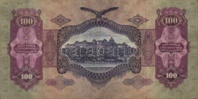 1930. 100P hamis nyilas felülbélyegzéssel T:III+