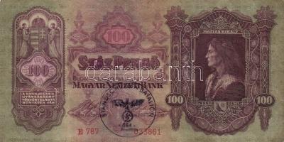 1930. 100P hamis 3. Birodalmi felülbélyegzéssel T:III+