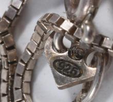 Ezüst (Ag) nyaklánc mérleg medállal + karkötő, jelzett, 5g