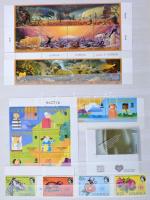 Vegyes külföldi tematikus gyűjtemény, javarészt postatiszta bélyegekkel, de kevés pecsételt is, 8 fe...