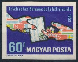 1959 Levelező hét (II.) vágott bélyeg
