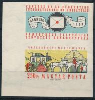 1959 FIP (II.) ívsarki szelvényes vágott bélyeg