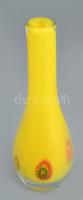 Murano millefiori váza, jelzés nélkül, hibátlan, m: 18 cm