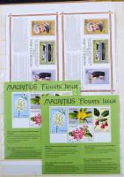 Mauritius postatiszta anyag jó sorokkal és kisívekkel az 1968-1981 közötti időszakból, 8 fehér lapos...