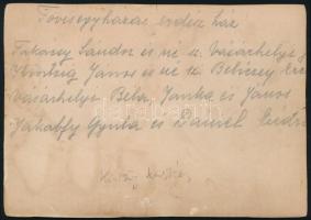 1912 A tövisegyházai (Erdély) erdészház a Kintzig birtokon, fotó kartonon, hátoldalon a képen láthat...