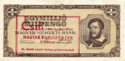 1946. 1.000.000MP "Csili 1975. április 17-30... + Dr. Bázlik László György gyűjteményéből" fny-sal T:II