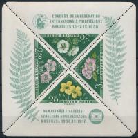 1958 FIP (I.) - Virág (I.) blokk 12-es fogazással (11.000)