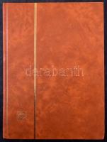 16 fehér lapos A4-es berakó, tele vegyes külföldi bélyegekkel, jó állapotú!