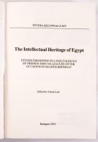 Ulricht Luft (szerk.): The Intellectual Heritage of Egypt. Studies Presented to László Kákosy by Friends and Colleagues on the Occasion of his 60th Birthday. Studia Aegyptiaca XIV. Bp., 1992, ELTE BTK Egyiptológiai Tanszék, 631+[1] p.+ 48 t. Angol nyelven. Kiadói papírkötés, helyenként a fűzéstől részben elváló lapokkal. Megjelent 1000 példányban.