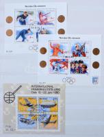 Angol + Norvég pecsételt és postatiszta anyag, jó modern résszel, 24 fehér lapos A4-es berakóban