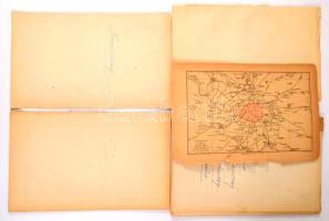 cca 1880-1900 Vegyes külföldi térképek (Belgium, Luxemburg, Dánia, Franciaország, Spanyolország, Portugália, stb.), összesen 15 db, egy részük egybefűzve, változó állapotban