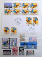 Franciaország anyag, benne szép modern korszak + Luxemburg, stb., 24 fehér lapos A4-es berakóban. Érdemes átnézni!