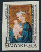 1984 Karácsony vágott bélyeg (kis törés / small fold)