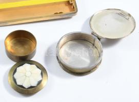 3 darab réz tárca, gyűrűtartó, 10x8 cm alatt