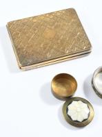 3 darab réz tárca, gyűrűtartó, 10x8 cm alatt