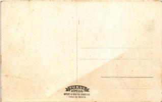 1944 Sajkásgyörgye, Gyurgyeva, Gyurgyevo, Durdevo; Emlékmű utcarészlettel, görög katolikus templom, ...